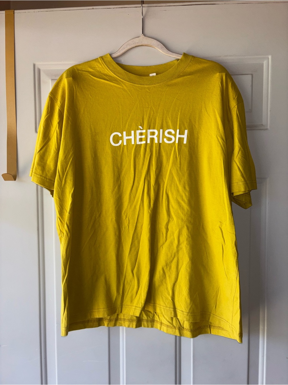 Cherish mustard yellow graphic tee size S